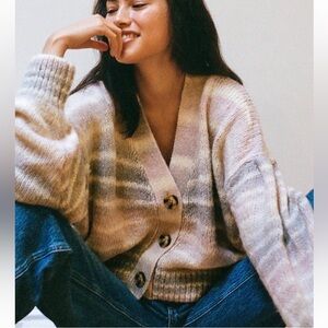 Chunky Striped Urban Outfitters “The Slow Down” Cardigan
